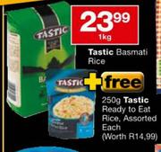 Tastic Basmati Rice-1kg + Free Tastic Ready to Eat Rice, Assorted Each-250g