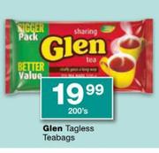 Glen Tagless Teabags-200's