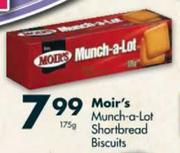 Moir's Munch-a-Lot Shortbread Biscuits-175gm