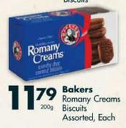 Bakers Romany Creams Biscuits-200gm