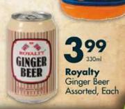 Royalty Ginger Beer-330ml