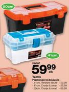 Tactix Plastiekgereedskapkis Oranje & Swart-41cm Elk