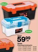 Tactix Plastiekgereedskapkis Oranje & Swart-50cm Elk