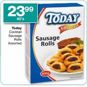 Today Cocktail Sausage Rolls Assorted-40's