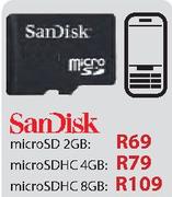 SanDisk microSDHC-8GB