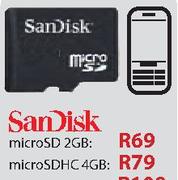 SanDisk microSDHC-4GB