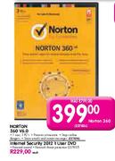 Norton Internet Security 2012 1 User DVD