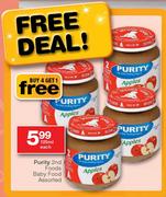 Purity 2nd Foods Baby Foods-125ml Each