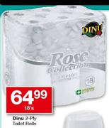 Dinu 2-Ply Toilet Rolls-18's