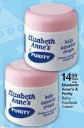 Elizabeth Anne's & Purity Baby Aqueous Cream-350ml Each