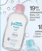 Johnson's Baby Oil Assorted Each-200ml