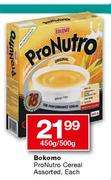 Bokomo Pronutro Cereal-450g/500g Each