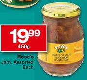 Rose's Jam-450g Each