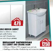 Brilliant Bathrooms Elli Cabinet & Ceramic Basin