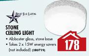   Stone Ceiling Light