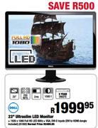 Dell Ultraslim LED Monitor-23"