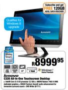 Lenovo C320 All-in-One Touchscreen Desktop