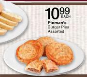 Pieman's Burger Pies Each