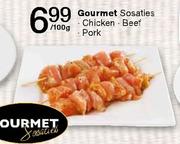 Gourmet Sosaties (Chicken/Beef/Pork) Per 100g