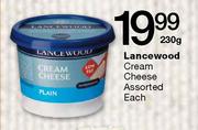 Lancewood Cream Cheese Assorted-230g Each