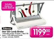 Fellowes Star 150 Comb Binder
