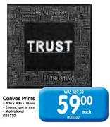 Canvas Prints-400x400x18mm