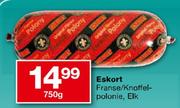 Eskort Franse/Knoffelpolonie-750g Elk