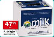 Crystal Valley Langlewe Melk Verskeidenheid-6 x 1L