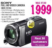  Sony Full HD Video Camera(HDR-CX190)
