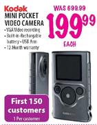  Kodak Mini Pocket Video Camera-Each