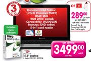 Packard Bell 15.6" Laptop (TE118C) + Includes Nero Software