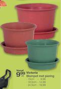 Victoria Blompot Met Piering-24.5cm