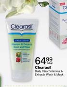 Clearasil Daily Clear Vitamins & Extracts Wash & Mask- 150ml