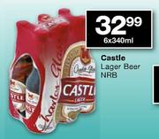 Castle Lager Beer NRB-6 x 340ml