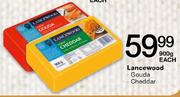 Lancewood Cheddar-900gm Each