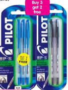 Pilot Ballpoint Fine Pens-Per 5 Pack