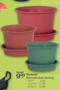 Victoria Blompot Met Piering-24.5cm