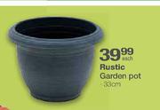Rustic Garden Pot-33cm Each
