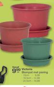 Victoria Blompot Met Piering-15cm