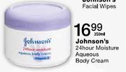 Johnson's 24 Hour Moisture Aqueous Body Cream-350ml