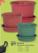 Victoria Blompot Met Piering-24.5cm Elk