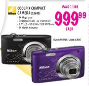 Nikon Coolpix Compact Camera (S2600)