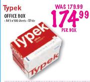 Typek Office Box (A4)-5 x 500 sheets per box
