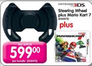 Nintendo3DS Steering Wheel Plus Mario Kart 7-Per Bundle