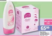 Gyna Guard Intimate Wipes-12's & Intimate Wash Assorted-140ml Pack