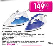 Kenwood Electrolux Steam Iron (ES-1410)-1500W Each