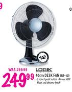 Logik 40cm Desk Fan (RT-40)