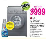 LG Metallic Silver Front Load Washing Machine-7kg (F1292QDP5)