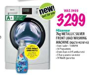 Hisense Metallic Silver Front Load Washing Machine-7kg (XQG70-HS1014S)