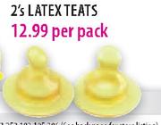 Little One Latex Teats-2's Pack